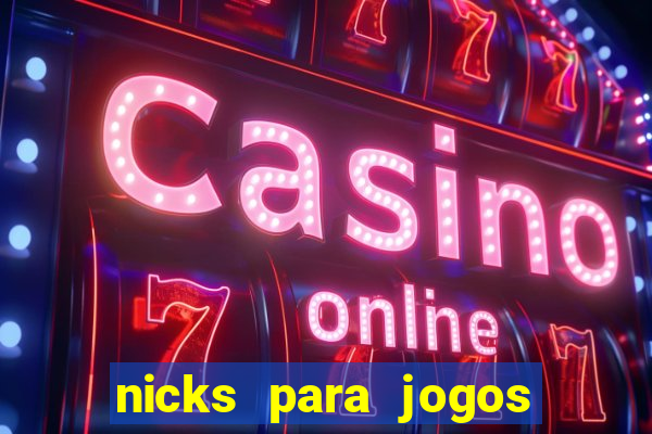 nicks para jogos de tiro